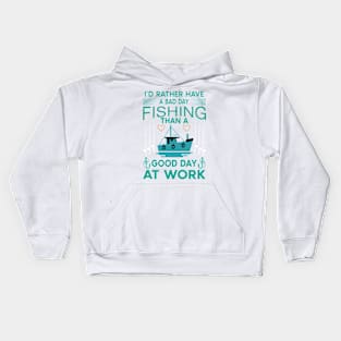 fishing tshirt Kids Hoodie